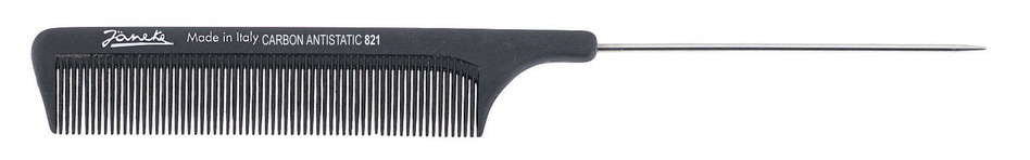 LONG TAIL COMB 21,7 CM IN CARBON FIBRE - COMB 21,6 CM WITH METAL