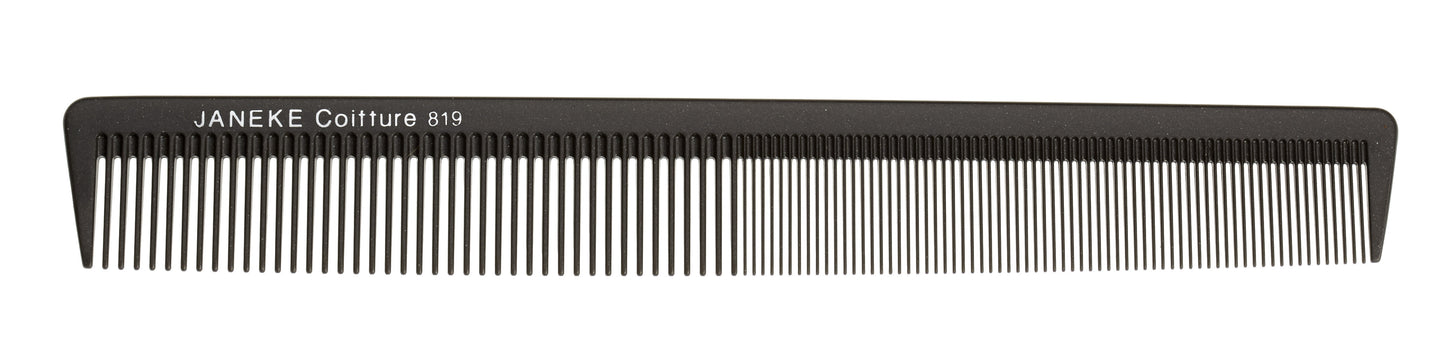 WIDE AND FINE TEETH WAVING COMB 21,5 CM TITANIUM - WIDE AND FINE TEETH