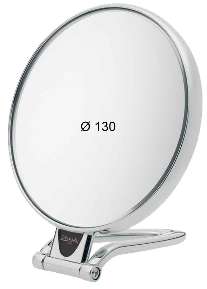 TABLE MIRROR, MAGNIFICATION X3, DIAMETER 13 CM, SILVER COLOR - TABLE MIRROR, MAGNIFICATION