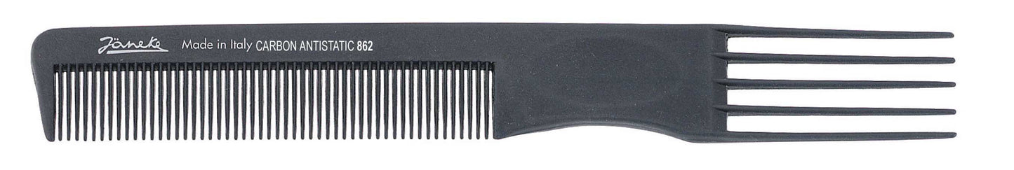 COMB WITH PICK 21 CM - COMB WITH PICK 21CM CARBON FIBRE