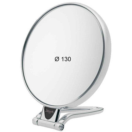 TABLE MIRROR, MAGNIFICATION X6, DIAMETER 13 CM, SILVER COLOR - TABLE MIRROR, MAGNIFICATION