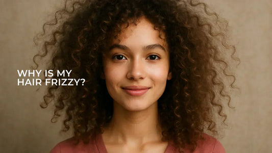 girl with frizzy hair wondering why she haven't used anti-frizz creme