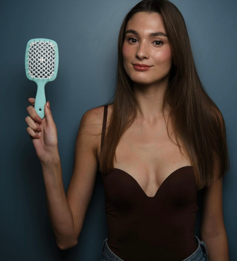 AIR-CUSHIONED BRUSH GOLD COLOR, 22X7CM - AIR-CUSHIONED BRUSH