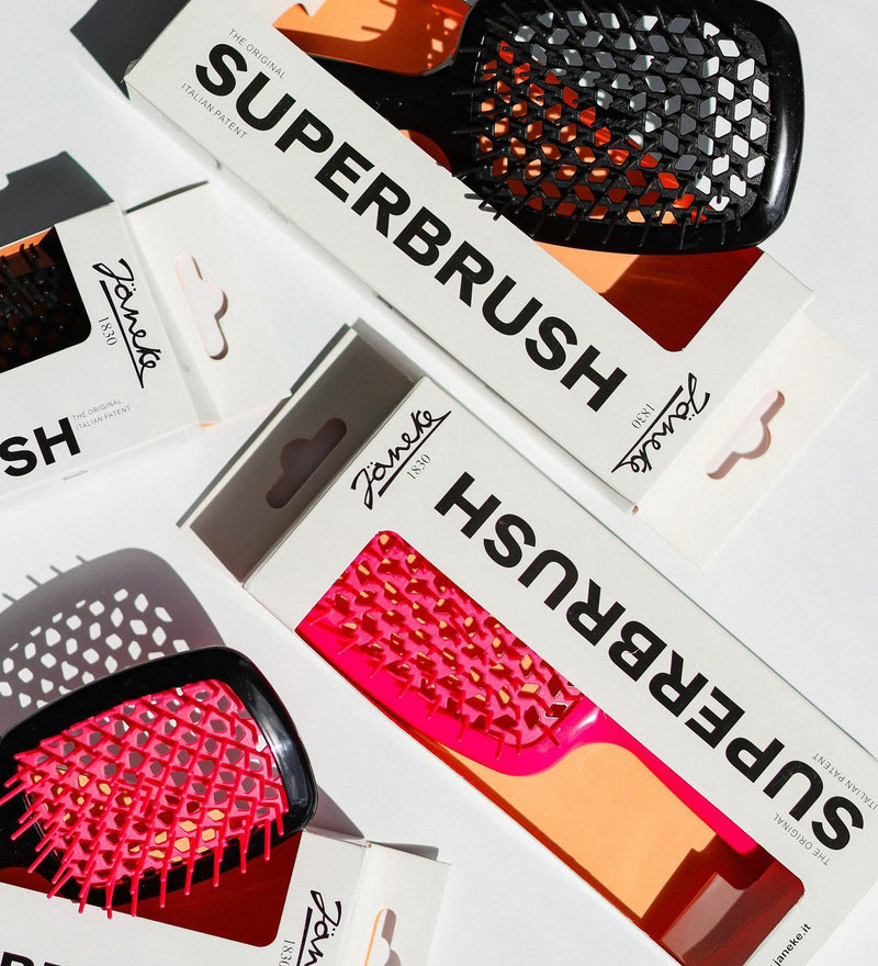 BLACK SUPERBRUSH IN CARBON FIBER 22 CM - BLACK SUPERBRUSH IN CARBON FIBER
