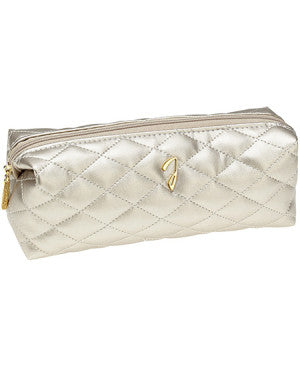 RED QUILTED POUCH, EMPTY, 20X9X6 CM - QUILTED POUCH