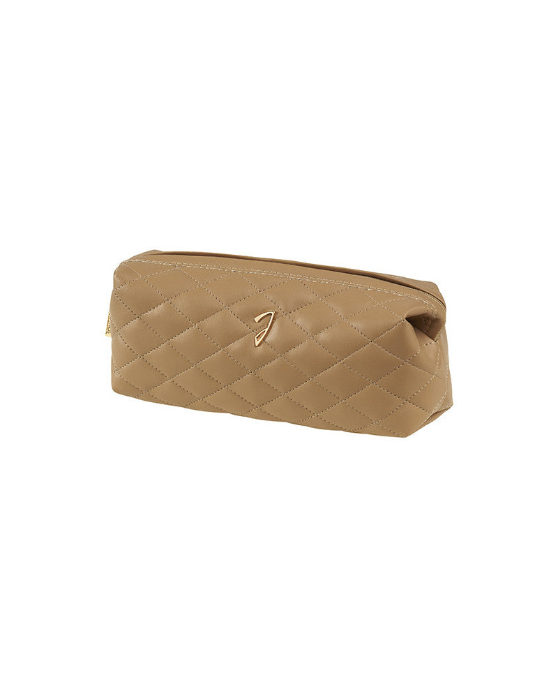 RED QUILTED POUCH, EMPTY, 20X9X6 CM - QUILTED POUCH