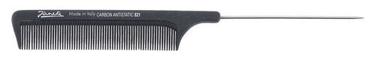 LONG TAIL COMB 21,7 CM IN CARBON FIBRE - COMB 21,6 CM WITH METAL