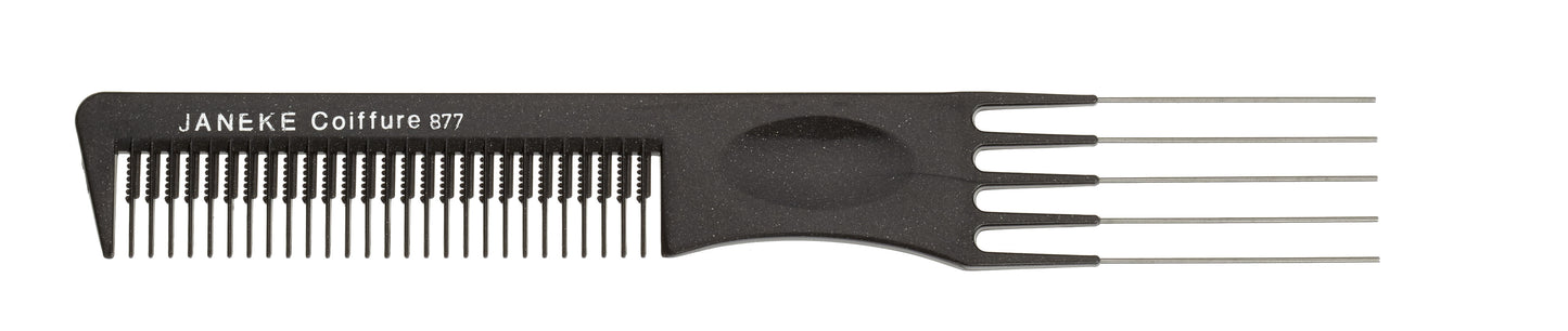 COMB WITH METAL PICK, 19,5 CM - COMB WITH METAL PICK