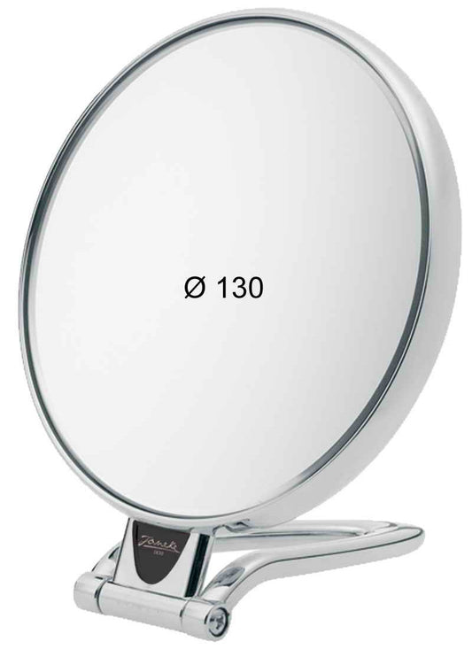 TABLE MIRROR, MAGNIFICATION X3, DIAMETER 13 CM, SILVER COLOR - TABLE MIRROR, MAGNIFICATION