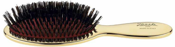 SMALL BRUSH WITH BRISTLES GOLD COLOR, 17,3X5 CM - SMALL BRUSH WITH BRISTLES GOLD