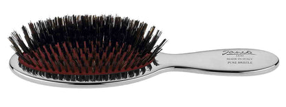 SMALL BRUSH WITH BRISTLES, SILVER COLOR, 17,3 X 5CM - SMALL BRUSH WITH BRISTLES,