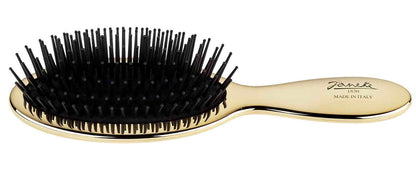 SMALL AIR-CUSHIONED BRUSH GOLD COLOR, 17,3 X 5CM - SMALL AIR-CUSHIONED BRUSH, GOLD COLOR