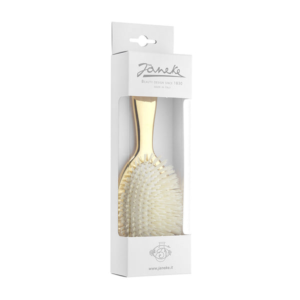 SMALL BRUSH WITH BRISTLES AND NYLON REINFORCEMENT, SILVER COLOR, 17,3X5CM - SMALL BRUSH WITH