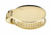 FOLDING HAIRBRUSH WITH MIRROR, GOLD COLOR - FOLDING HAIRBRUSH WITH MIRROR, GOLD COLOR