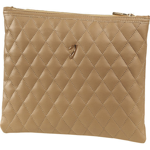 LARGE QUILTED POUCH, 22X17CM - LARGE QUILTED POUCH