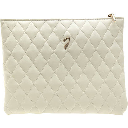 LARGE QUILTED POUCH, 22X17CM - LARGE QUILTED POUCH