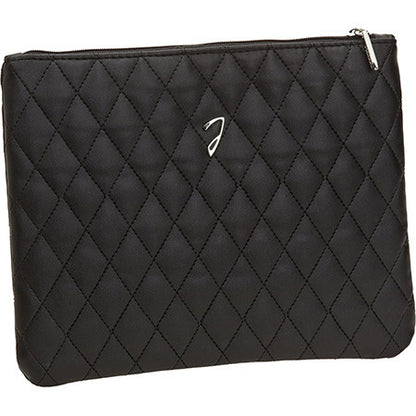 LARGE QUILTED POUCH, 22X17CM - LARGE QUILTED POUCH