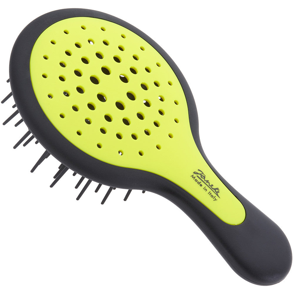 MINI SUPERBRUSH - COMPACT SILICON HAIRBRUSH FLUO 15.5X9X3,5