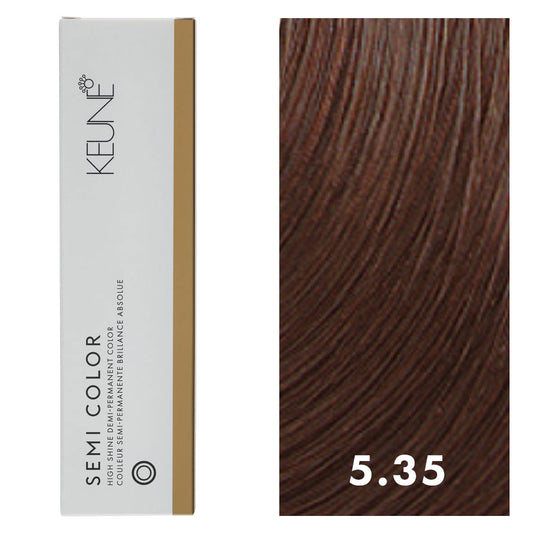 Keune Semi Color 5.35 Light Golden Mahogany Brown 2oz