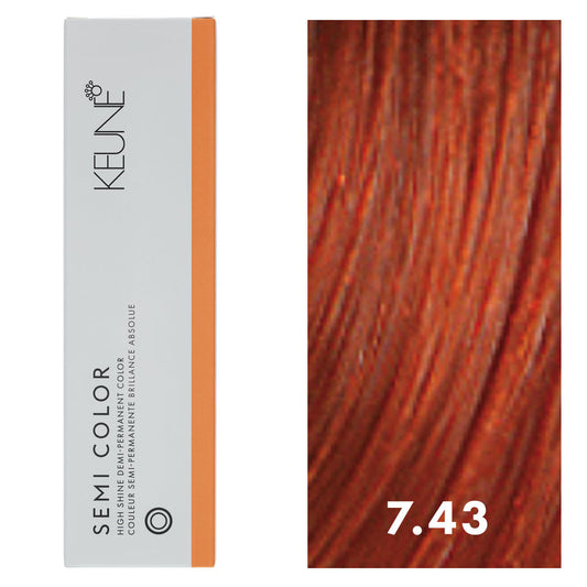 Keune Semi Color 7.43 Medium Copper Golden Blonde 2oz
