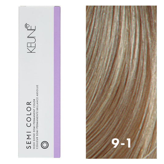 Keune Semi Color 9.1 Very Light Ash Blonde 2oz
