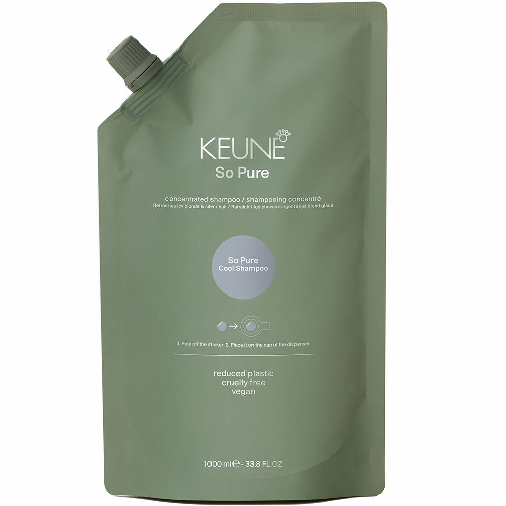 Keune So Pure Cool Silver Shampoo Refill 34oz