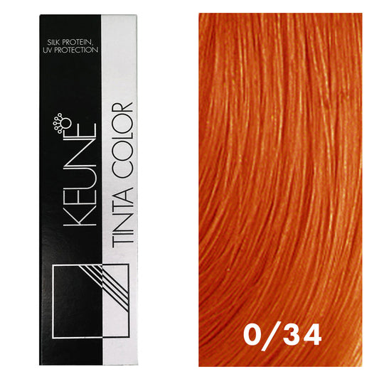 Keune Tinta Color 0/34 Mix Color Golden Copper 2oz