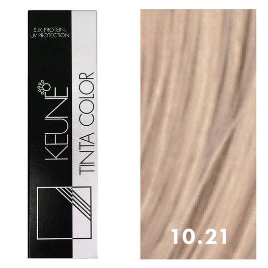 Keune Tinta Color 10.21 Lightest Pearl Ash Blonde 2oz