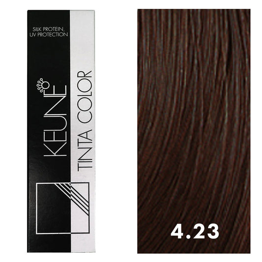 Keune Tinta Color 4.23 Medium Pearl Gold Brown 2oz