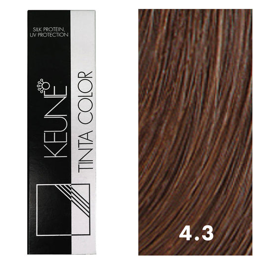 Keune Tinta Color 4.3 Medium Golden Brown 2oz