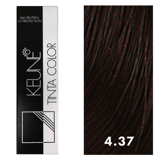 Keune Tinta Color 4.37 Medium Golden Violet Brown 2oz