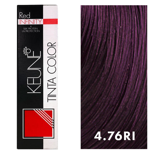 Keune Tinta Color 4.76RI Medium Infinity Violet Red Brown 2oz