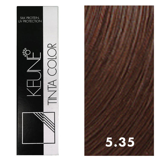 Keune Tinta Color 5.35 Light Golden Mahogany Brown 2oz