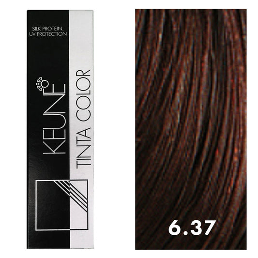 Keune Tinta Color 6.37 Dark Golden Violet Blonde 2oz