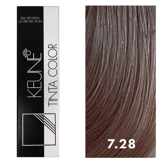 Keune Tinta Color 7.28 Medium Pearl Mocha Blonde 2oz
