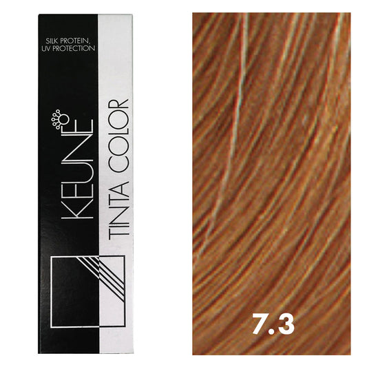 Keune Tinta Color 7.3 Medium Golden Blonde 2oz