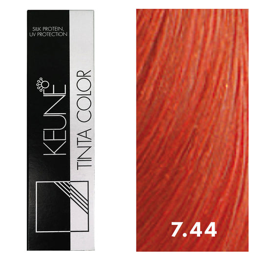 Keune Tinta Color 7.44 Medium Intense Copper Blonde 2oz