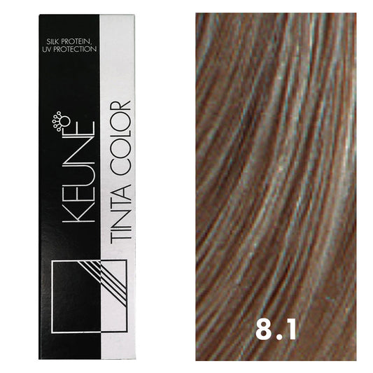 Keune Tinta Color 8.1 Light Ash Blonde 2oz
