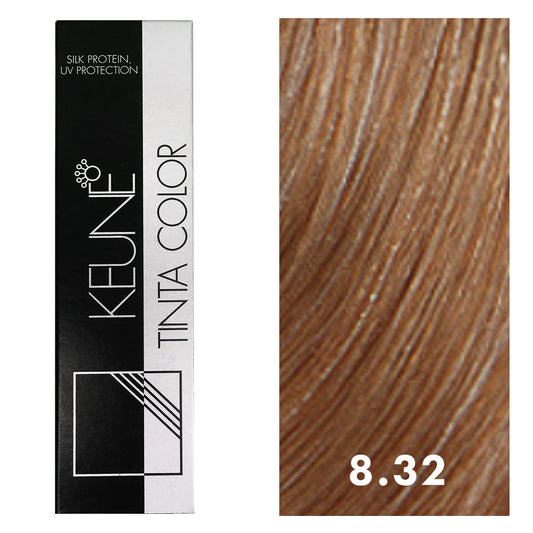 Keune Tinta Color 8.32 Light Golden Pearl Blonde 2oz