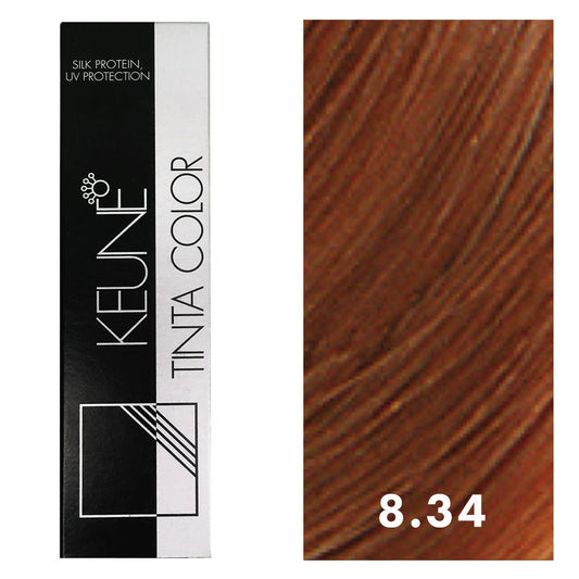 Keune Tinta Color 8.34 Light Gold Copper Blonde 2oz