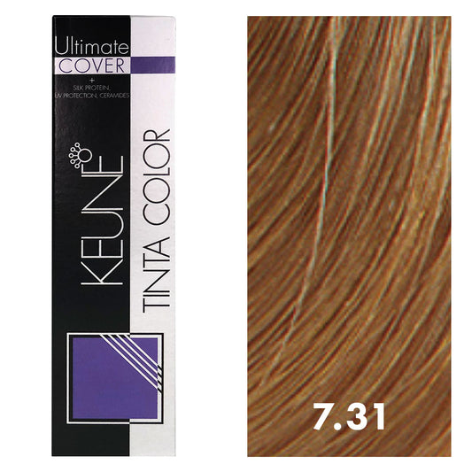 Keune Tinta Color 7.31 Medium Golden Ash Blonde 2oz
