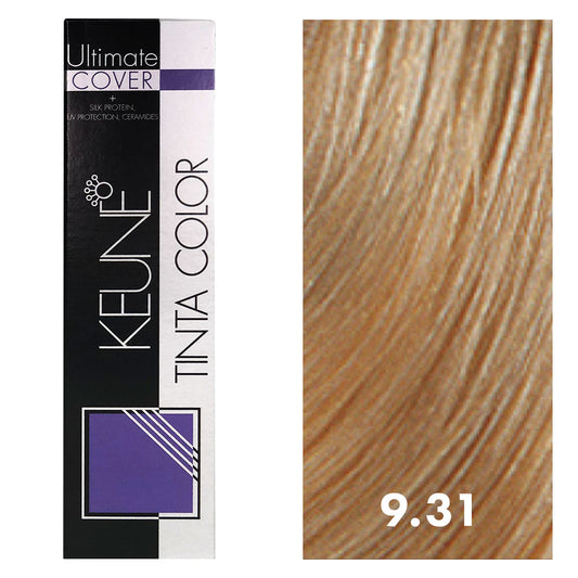 Keune Tinta Color 9.31 Very Light Gold Ash Blonde 2oz